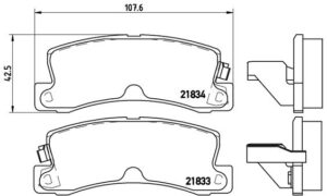 BREMBO Bremsesæt, skivebremser ijg5y0usx7 bagaksel fuld 269mm 10mm for TOYOTA LEXUS NISSAN