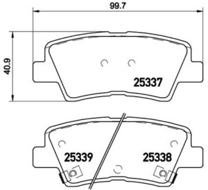 BREMBO Bremsesæt, skivebremser ijzjsg5l52 bagaksel fuld 284mm 10mm for HYUNDAI HYUNDAI (BEIJING) KIA SSANGYONG KIA (DYK)
