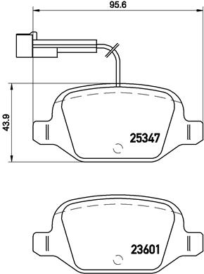 BREMBO Bremsesæt, skivebremser ijzjsg5mp8 bagaksel perforeret 240mm 11mm for ABARTH KIA