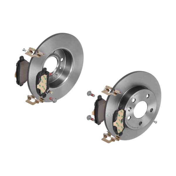 BREMBO Bremsesæt, skivebremser ijzjsg5np4 bagaksel fuld 264mm 10mm for OPEL VAUXHALL GENERAL MOTORS SATURN KIA