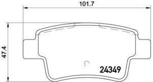 BREMBO Bremsesæt, skivebremser ijzjsg5oj4 bagaksel perforeret 264mm 10mm for ABARTH FIAT