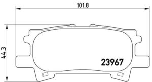 BREMBO Bremsesæt, skivebremser ijzjsg5tf0 bagaksel fuld 288mm 10mm for LEXUS TOYOTA