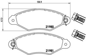 BREMBO Bremsesæt, skivebremser ijzjsg60t6 foraksel fuld 247mm 13mm for CITROËN PEUGEOT FIAT RENAULT