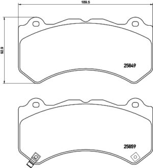 BREMBO Bremsesæt, skivebremser ijzjsg6158 foraksel lukket 380mm 34mm for CADILLAC JEEP NISSAN DODGE