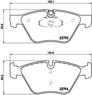 BREMBO Bremsesæt, skivebremser ijzjsg61n6 foraksel indvendig ventileret 310mm 24mm for BMW