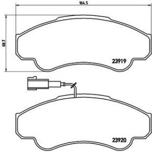 BREMBO Bremsesæt, skivebremser ijzjsg64f6 foraksel indvendig ventileret 280mm 24mm for PEUGEOT CITROËN FIAT