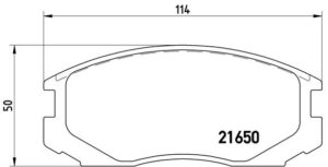BREMBO Bremsesæt, skivebremser ijzjsg64l2 foraksel indvendig ventileret 287mm 22mm for DAIHATSU PROTON MITSUBISHI TOYOTA PERODUA NISSAN CHRYSLER