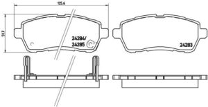 BREMBO Bremsesæt, skivebremser ijzjsgfjz0 foraksel indvendig ventileret 258mm 23mm for MAZDA DAIHATSU CHANGAN FORD (CHANGAN) SUZUKI MITSUBISHI MAZDA (
