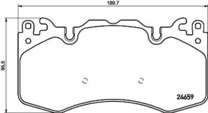 BREMBO Bremsesæt, skivebremser ijzjsgfl07 foraksel indvendig ventileret 380mm 34mm for LAND ROVER