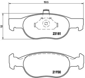 BREMBO Bremsesæt, skivebremser ijzjsgflj6 foraksel fuld 257mm 12mm for FIAT LANCIA ALFA ROMEO