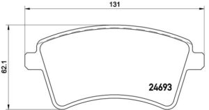 BREMBO Bremsesæt, skivebremser ijzjsgfrf8 foraksel indvendig ventileret 280mm 24mm for MERCEDES-BENZ RENAULT NISSAN