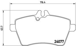 BREMBO Bremsesæt, skivebremser ijzjsgfs32 foraksel fuld 276mm 12mm for MERCEDES-BENZ