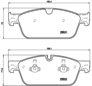 BREMBO Bremsesæt, skivebremser ijzjsgfv30 foraksel lukket/perforeret 390mm 36mm for MERCEDES-BENZ