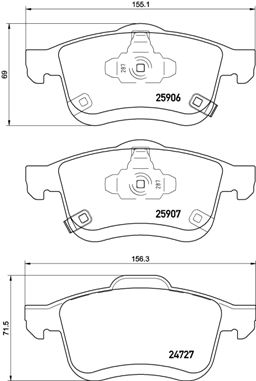 BREMBO Bremsesæt, skivebremser ijzjsgg030 foraksel indvendig ventileret 305mm 28mm for OPEL FIAT RAM
