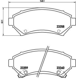 BREMBO Bremsesæt, skivebremser ijzjsgg423 foraksel indvendig ventileret 278mm 32mm for OPEL VAUXHALL OLDSMOBILE GENERAL MOTORS CADILLAC BUICK CHEVROLE