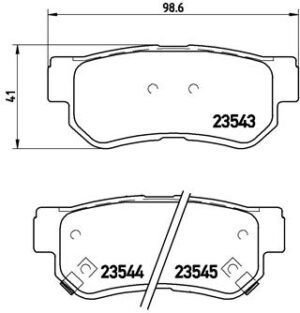 BREMBO Bremsesæt, skivebremser ijzjsggd27 bagaksel fuld 284mm 10mm for HYUNDAI DONGFENG KIA GAC