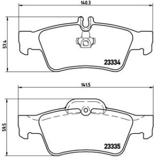 BREMBO Bremsesæt, skivebremser ijzjsggdw7 bagaksel indvendig ventileret 300mm 22mm for MERCEDES-BENZ