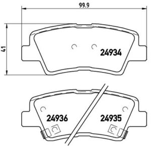 BREMBO Bremsesæt, skivebremser ijzjsgghi7 bagaksel fuld 284mm 10mm for GEELY KIA HYUNDAI HYUNDAI (BEIJING) SSANGYONG KIA (DYK) CHANGAN EMGRAND