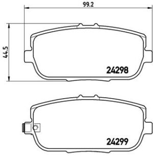 BREMBO Bremsesæt, skivebremser ijzjsgghp4 bagaksel fuld 280mm 10mm for FIAT MAZDA