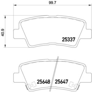 BREMBO Bremsesæt, skivebremser ijzjsggi27 bagaksel fuld 284mm 10mm for KIA HYUNDAI SSANGYONG