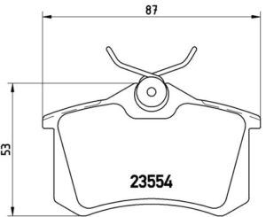 BREMBO Bremsesæt, skivebremser ijzjsggiq1 bagaksel indvendig ventileret 269mm 22mm for PEUGEOT MG (SAIC) ROEWE (SAIC) SKODA CITROËN AUDI VW SEAT NISSA