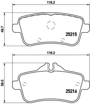 BREMBO Bremsesæt, skivebremser ijzjsggjx4 bagaksel indvendig ventileret 345mm 26mm for MERCEDES-BENZ