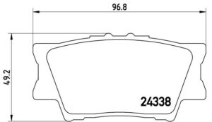 BREMBO Bremsesæt, skivebremser ijzjsggk30 bagaksel fuld 281mm 10mm for PONTIAC TOYOTA TOYOTA (FAW) TOYOTA (GAC)