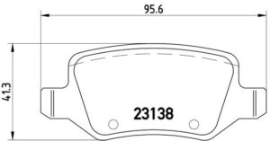 BREMBO Bremsesæt, skivebremser ijzjsggk96 bagaksel fuld 258mm 8mm for MERCEDES-BENZ