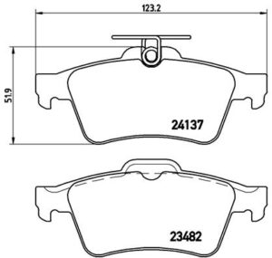 BREMBO Bremsesæt, skivebremser ijzjsggkf2 bagaksel fuld 265mm 11mm for CITROËN FORD OPEL VOLVO SAAB PONTIAC GENERAL MOTORS RENAULT MAZDA JAGUAR MITSUB
