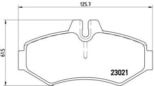 BREMBO Bremsesæt, skivebremser ijzjsgglo7 bagaksel fuld 272mm 16mm for MERCEDES-BENZ VW CHRYSLER