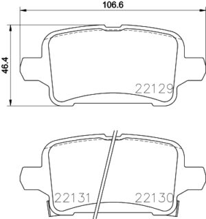 BREMBO Bremsesæt, skivebremser ik3ebylei2 bagaksel fuld 264mm 10mm for CHEVROLET OPEL VAUXHALL BUICK (SGM) CHEVROLET (SGM)