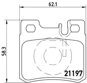 BREMBO Bremsesæt, skivebremser ik3ebylgo1 bagaksel fuld 278mm 9mm for MERCEDES-BENZ
