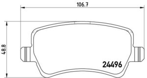 BREMBO Bremsesæt, skivebremser ik3ebyll03 bagaksel indvendig ventileret 302mm 22mm for VOLVO LAND ROVER