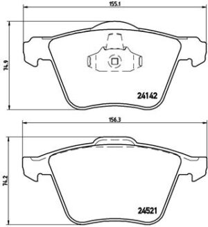 BREMBO Bremsesæt, skivebremser ik3ebylnr8 foraksel indvendig ventileret 316mm 28mm for FORD VOLVO