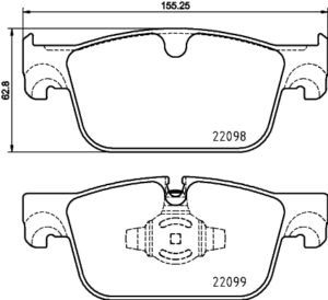 BREMBO Bremsesæt, skivebremser ik3ebyltd3 foraksel indvendig ventileret 296mm 28mm for VOLVO