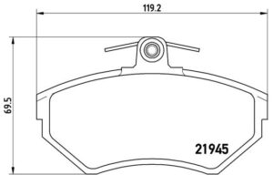 BREMBO Bremsesæt, skivebremser ik3ebylwt9 foraksel fuld 256mm 13mm for SEAT SKODA