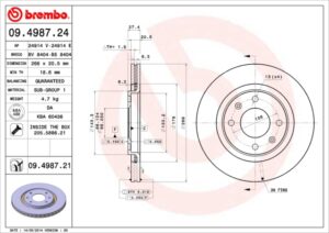 BREMBO Bremsesæt, skivebremser ik3ebylxo4 foraksel indvendig ventileret 266mm 20mm for CITROËN PEUGEOT GEELY CITROËN (DF-PSA) DONGFENG FENGXING PEUGEO