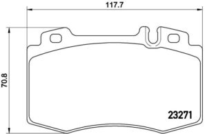 BREMBO Bremsesæt, skivebremser ik3ebylyk8 foraksel indvendig ventileret 334mm 32mm for MERCEDES-BENZ