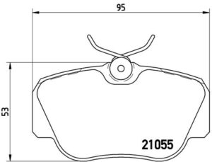 BREMBO Bremsesæt, skivebremser ik3ebylzl8 foraksel fuld 262mm 11mm for MERCEDES-BENZ