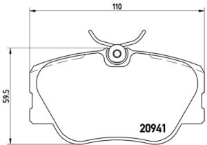 BREMBO Bremsesæt, skivebremser ik3ebym413 foraksel fuld 284mm 12mm for MERCEDES-BENZ