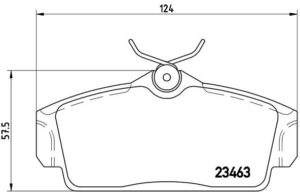 BREMBO Bremsesæt, skivebremser ik3ebym6r8 foraksel indvendig ventileret 257mm 22mm for NISSAN