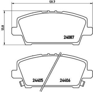 BREMBO Bremsesæt, skivebremser sg000008jh foraksel indvendig ventileret 282mm 23mm for HONDA HONDA (DONGFENG)
