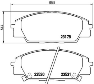 BREMBO Bremsesæt, skivebremser sg000008ky foraksel indvendig ventileret 300mm 25mm for ISUZU HONDA ACURA