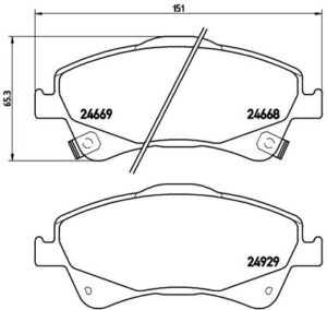 BREMBO Bremsesæt, skivebremser sg000008mw foraksel indvendig ventileret 295mm 26mm for TOYOTA