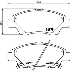 BREMBO Bremsesæt, skivebremser sg000008nb foraksel indvendig ventileret 262mm 21mm for HONDA HONDA (GAC) HONDA (DONGFENG)