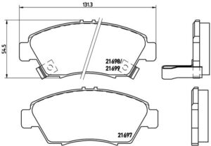BREMBO Bremsesæt, skivebremser sg000009cp foraksel indvendig ventileret 240mm 21mm for ISUZU HONDA HONDA (GAC) NISSAN