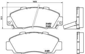 BREMBO Bremsesæt, skivebremser sg000009d8 foraksel indvendig ventileret 282mm 23mm for ISUZU HONDA ACURA NISSAN ROVER