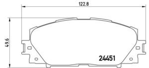 BREMBO Bremsesæt, skivebremser sg00000a1d foraksel indvendig ventileret 255mm 25mm for TOYOTA HAVAL