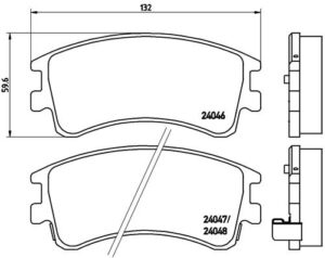 BREMBO Bremsesæt, skivebremser sg00000b5g foraksel indvendig ventileret 283mm 25mm for MAZDA