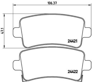 BREMBO Bremsesæt, skivebremser sg00000b5t bagaksel indvendig ventileret 315mm 23mm for OPEL GENERAL MOTORS BUICK CADILLAC VAUXHALL SAAB CHEVROLET